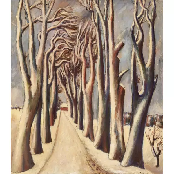 Winterliche Allee