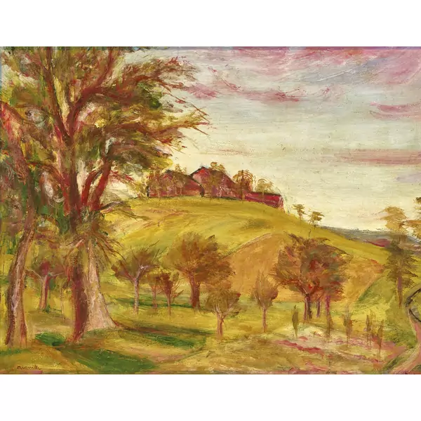 Hügelige Herbstlandschaft