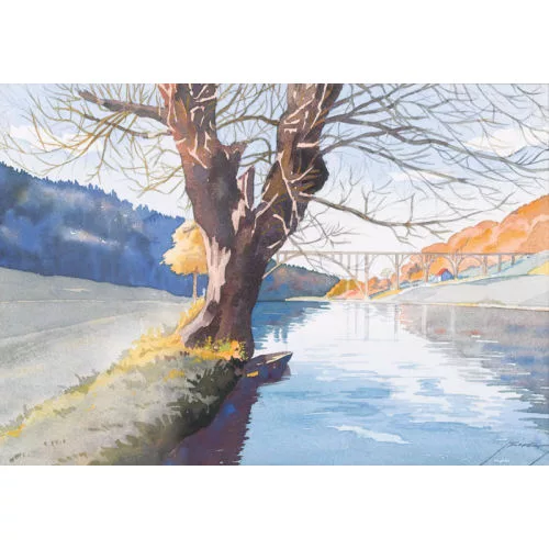 Armin Bieber — Die Halenbrücke bei Bern.