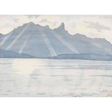 "Von Oberhofen gegen Stockhornkette"