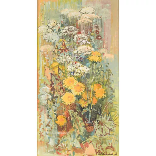 Armin Schwarzenbach — Sommerblumen auf der Wiese.