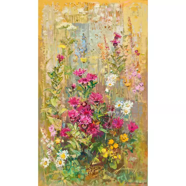 Blühende Blumen auf der Wiese