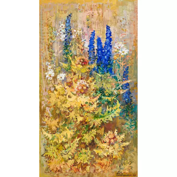 Blühende Blumen auf der Wiese
