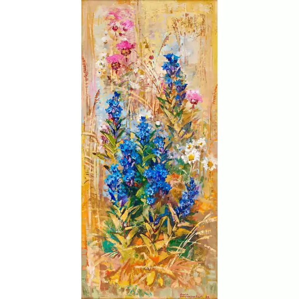 Blühende Blumen auf der Wiese