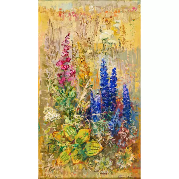 Blühende Blumen auf der Wiese
