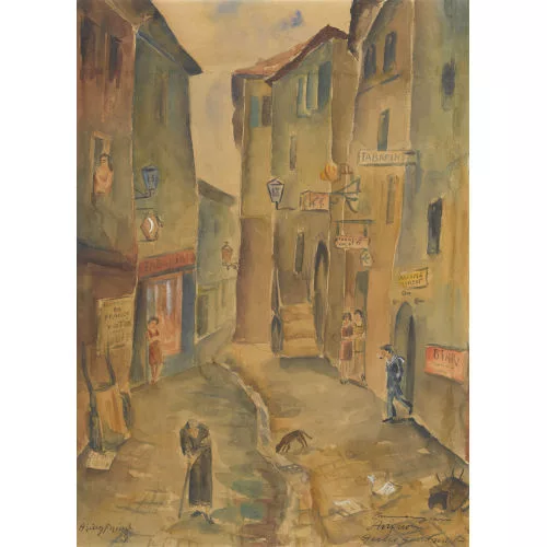 Arne Siegfried — Gassenpartie in Avignon.