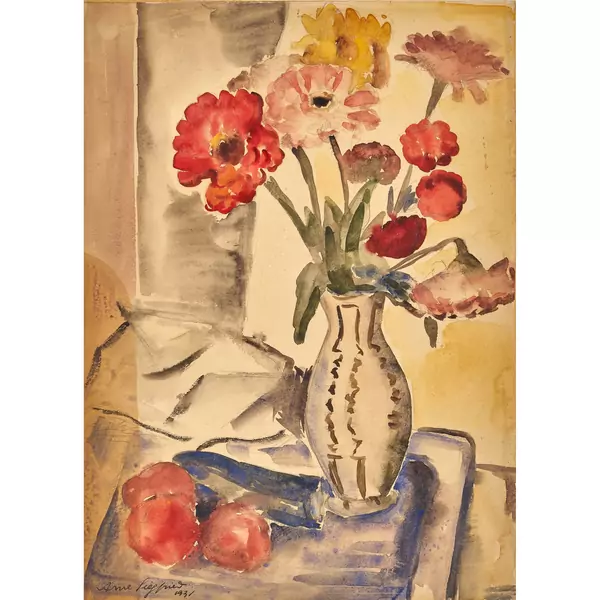 Stillleben mit Blumen in Vase