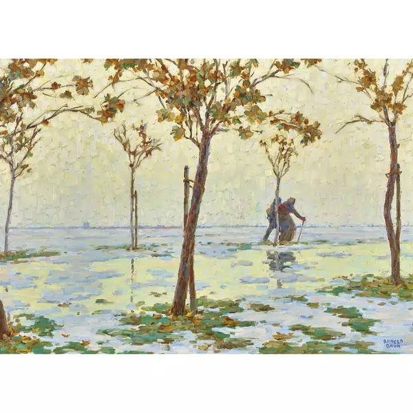 Landschaft mit Bauernpaar