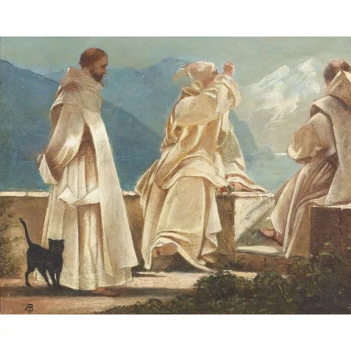 Arnold Böcklin — "Mönche".