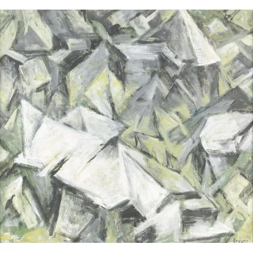 Arnold Brügger — Abstrakte Berglandschaft.