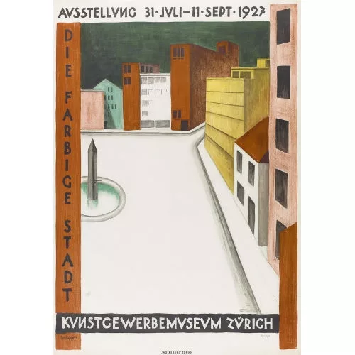 Arnold Brügger — "Die farbige Stadt, Ausstellung 1927".
