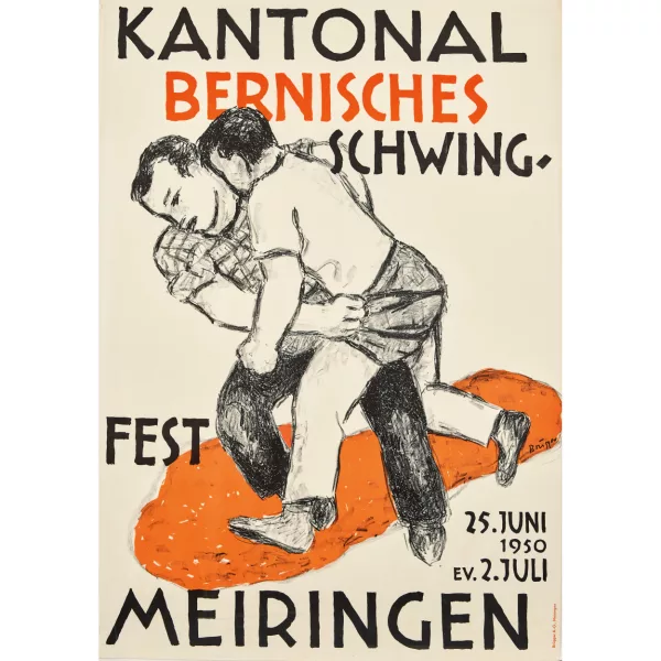 Arnold Brügger — "Kantonal Bernisches Schwingfest Meiringen 1950".