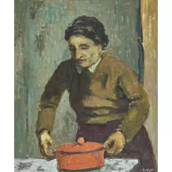 "Frau mit Kochtopf"