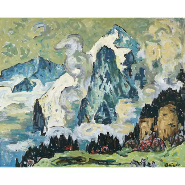 Das Tal von Rosenlaui mit Klein Wellhorn und Rosenhorn
