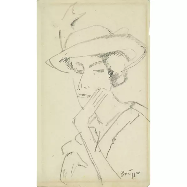 Arnold Brügger — Elegante Dame. - Nachdenklicher Mann — Galerie Kornfeld