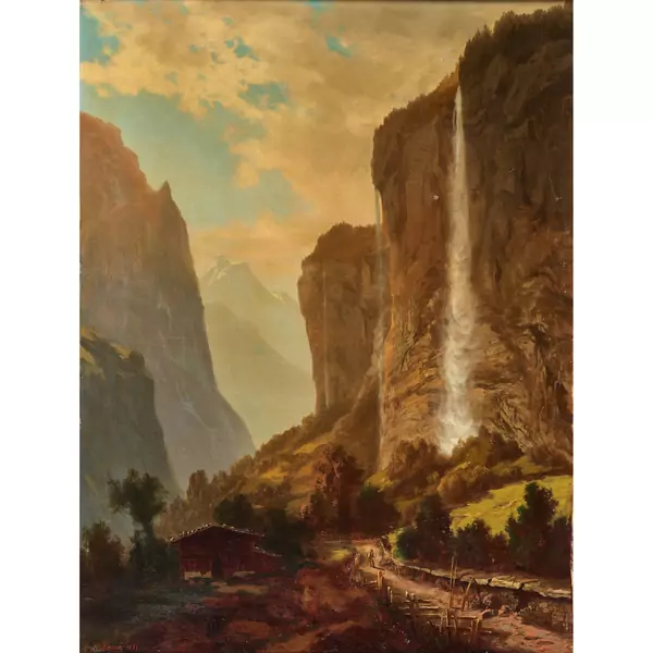 Der Staubbachfall im Lauterbrunnental