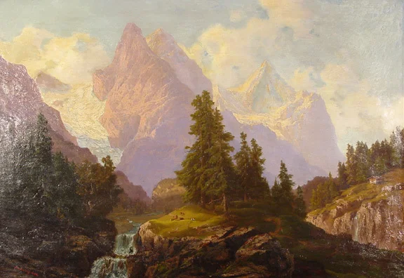 Arnold Jenny — Wellhorn, Wetterhorn und Rosenlaui-Gletscher, 1866