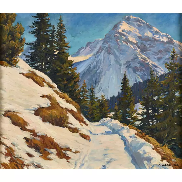 Landschaft bei Arosa mit Furkahörnern
