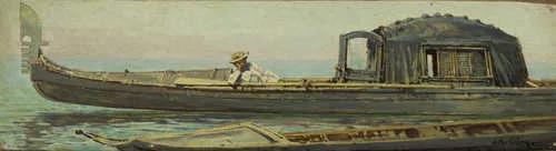 Arthur Calame — Gondel mit Gondoliere.