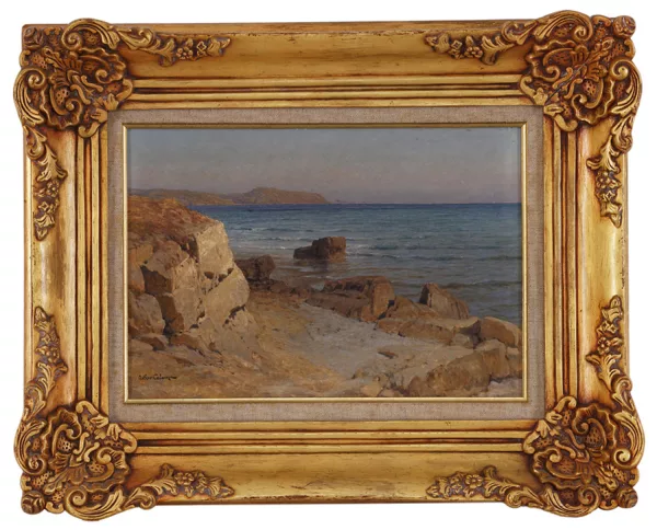 Arthur Calame — Arthur Calame (1843-1919), Bord de mer, Côte d'Azur,