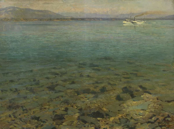 Arthur Calame — Le lac depuis Coppet