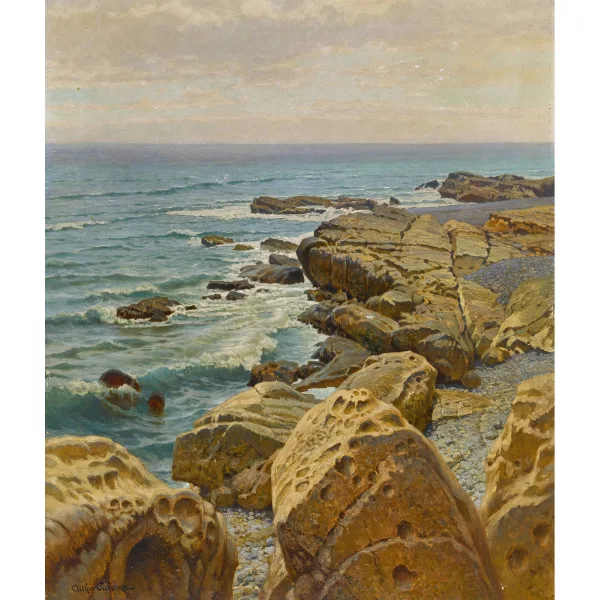 Arthur Calame — "Roches neptuniennes de Bretagne".