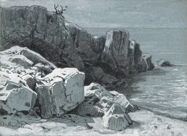 Arthur Calame — Rochers en bord de mer