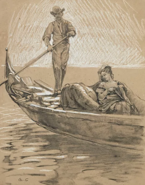 Arthur Calame — Gondolier et élégante