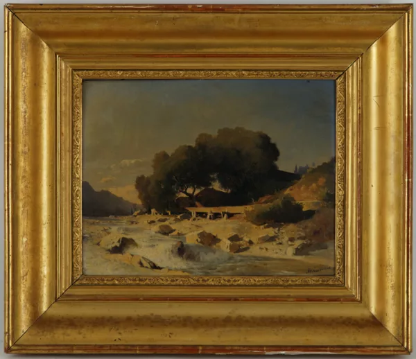 Arthur Calame — Arthur Calame (1843-1919), \Paysage de campagne