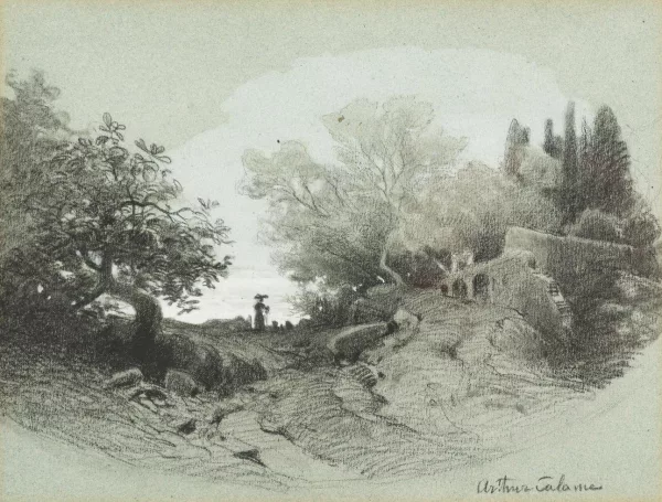 Arthur Calame — Chemin en lisière de forêt