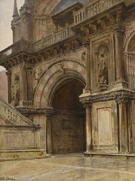 Arthur Calame — Porte monumentale à Venise