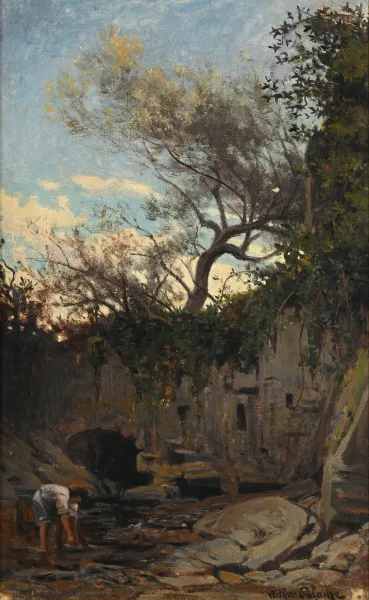 Arthur Calame — Rivière animée,