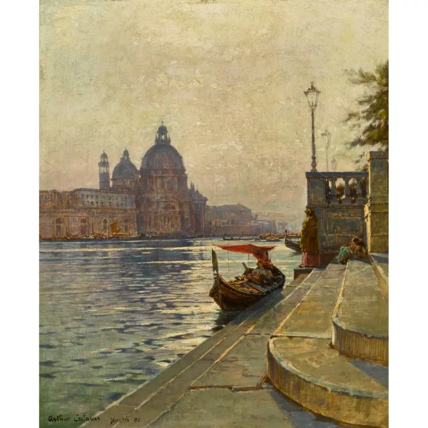 Arthur Calame — Blick auf Santa Maria della Salute am Canal Grande.