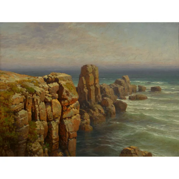 Arthur Calame — "Roches granitiques au Croisie (La Haute Côte)".