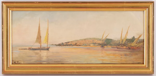 Arthur Calame — Barques sur le Léman,