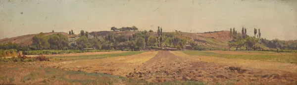 Arthur Calame — Paysage de campagne,