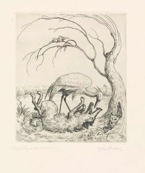 Arthur Riedel — Radierungen zu Fabeln des Äsop, 1920