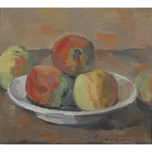 Arthur Schachenmann — Stillleben mit Äpfeln.