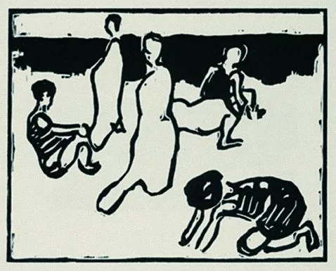 Arthur Segal — Vom Strande. 1913.