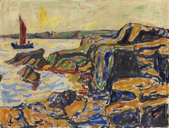 Arthur Segal — Felsen am Meere