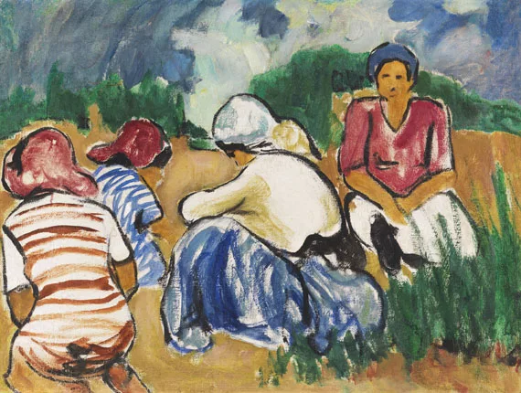 Arthur Segal — Frauen im Feld