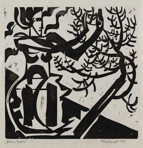 August Babberger — Frau und Baum