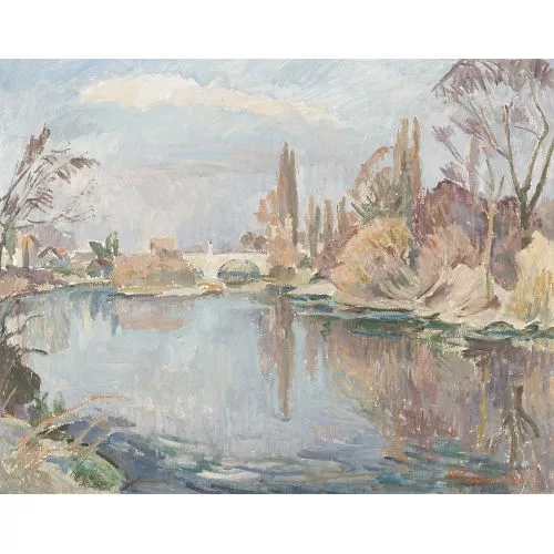 August Cueni — Die Brücke von Dornach.