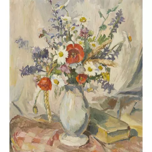 Feldblumenstrauss in einer Vase
