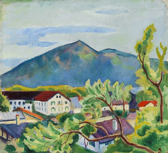 August Macke — Frühlingslandschaft in Tegernsee