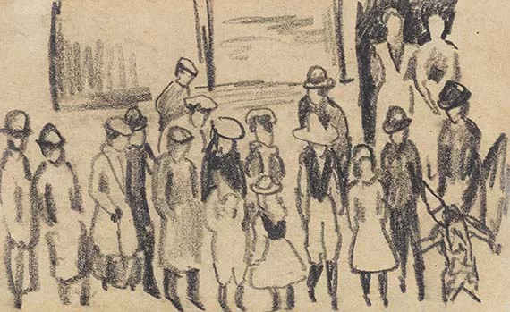 August Macke — Straßenszene: Kinderkarneval
