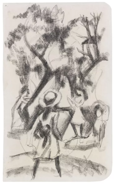 August Macke — Mädchen im Park