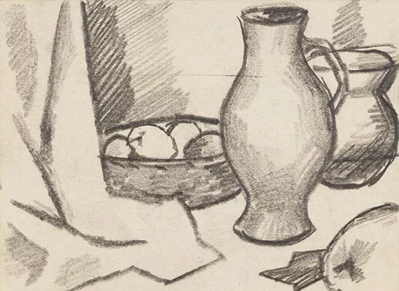 August Macke — Krüge und Apfelschale