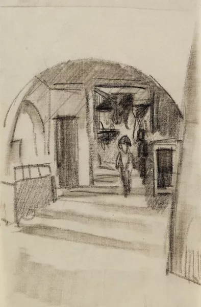 August Macke — Unter den Lauben in Thun I