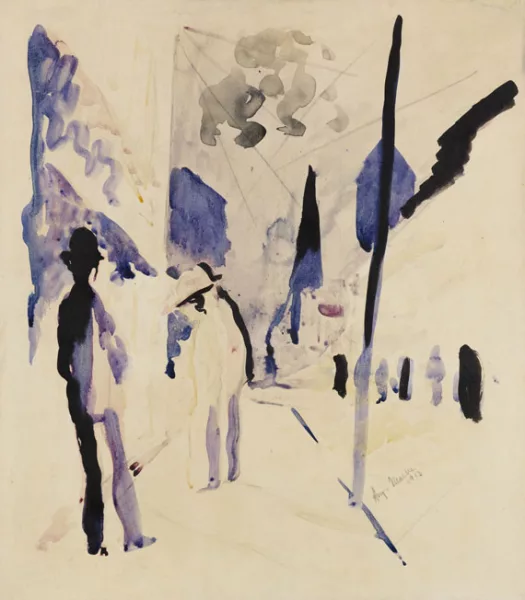 August Macke — Straße am Abend